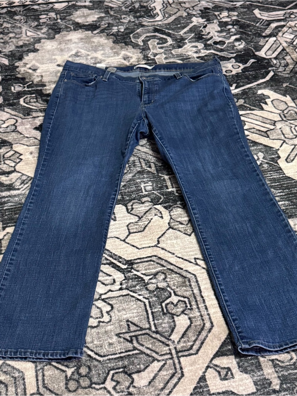 Women's Dark Blue Bootcut Jeans - Classic Everyday Style Sz 18
